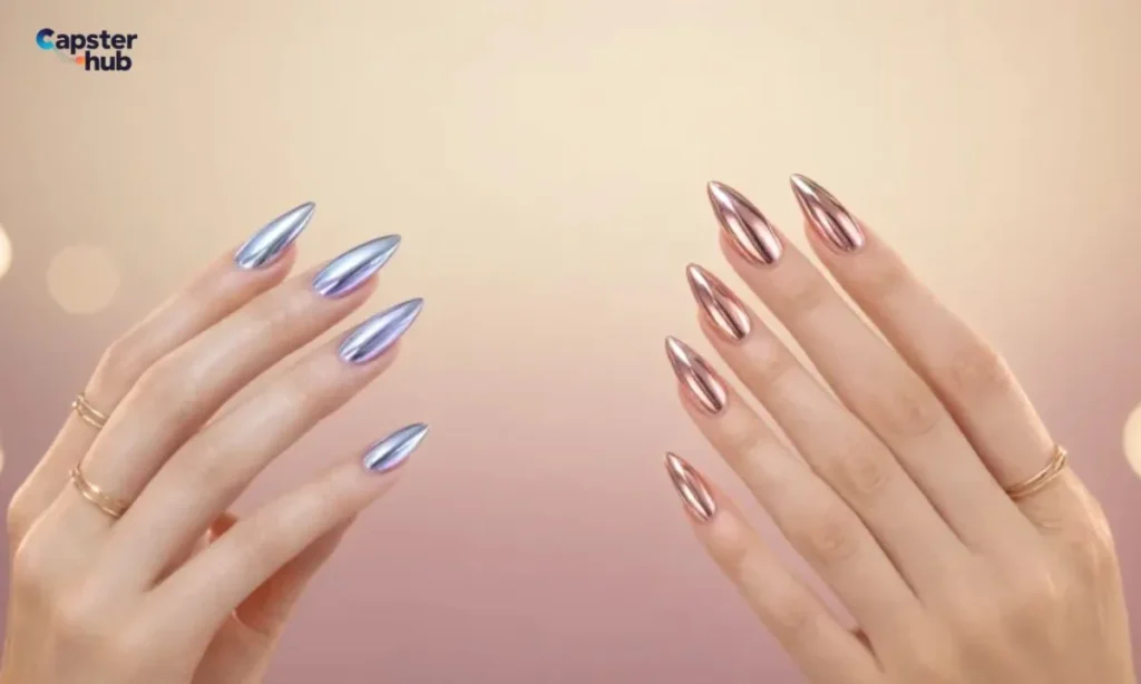 Chrome Nail Captions