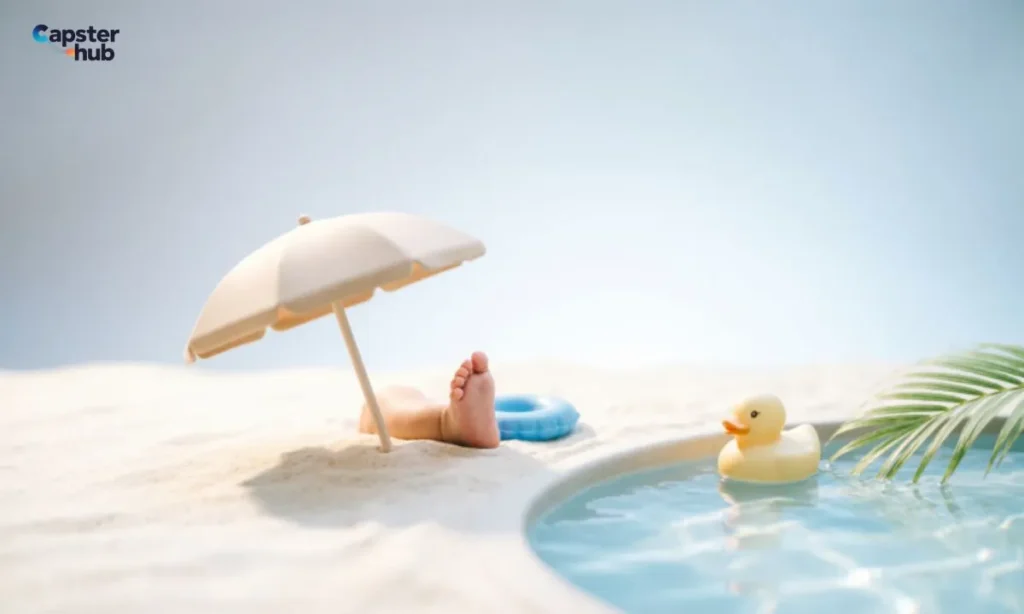 Beach & Pool Baby Travel Captions