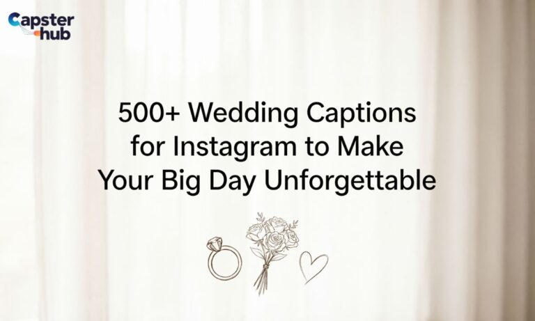 500+Wedding Captions for Instagram to Make Your Big Day Unforgettable