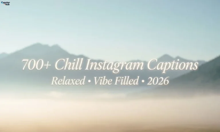 700+Chill Instagram Captions for Relaxed & Vibe Filled Posts (2026)