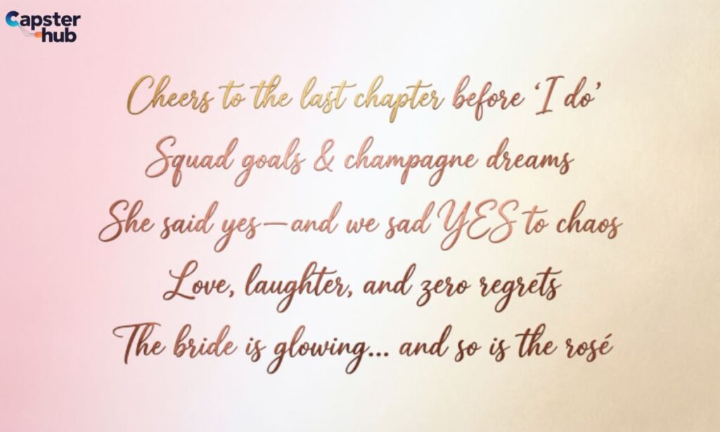 Bachelorette Instagram Captions for Brides
