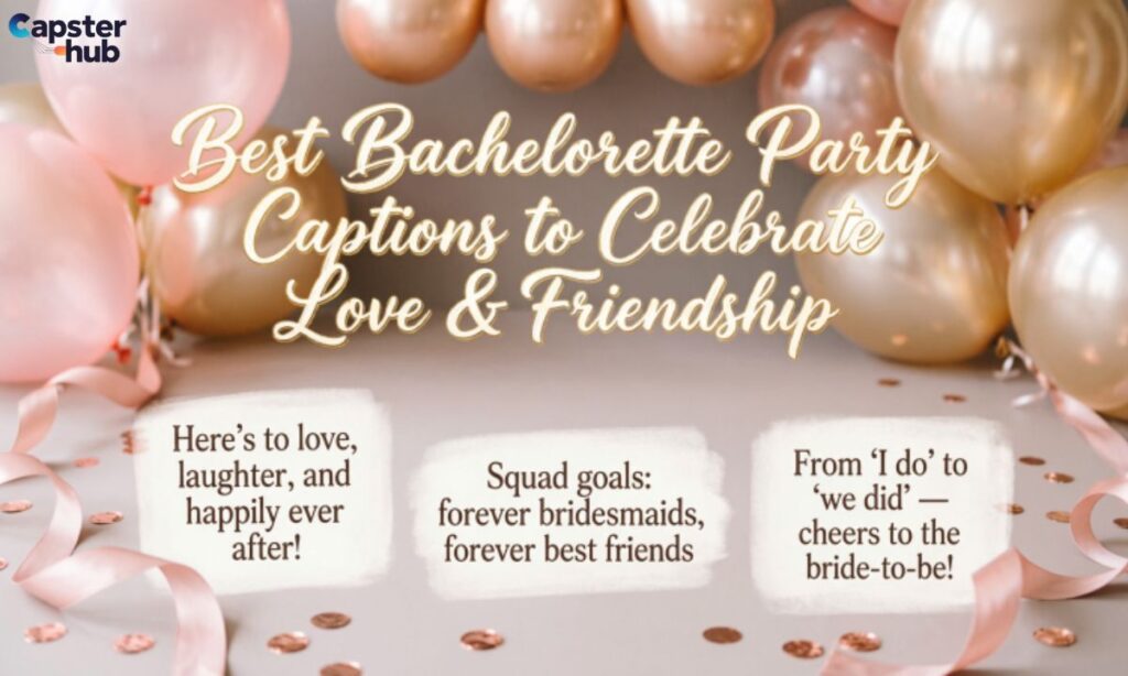 Best Bachelorette Party Captions to Celebrate Love & Friendship