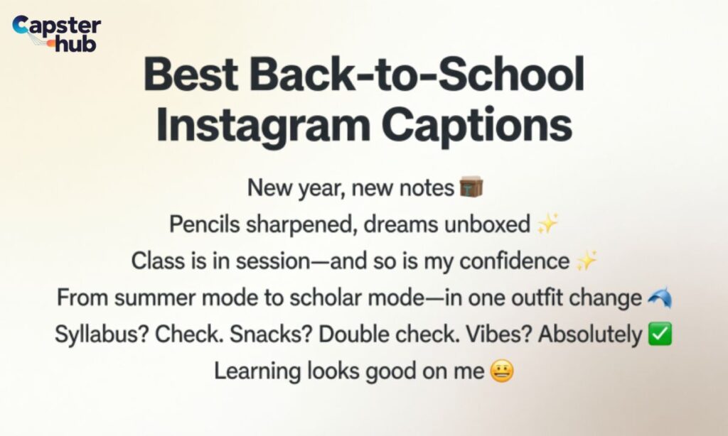 Best Back-to-School Instagram Captions
