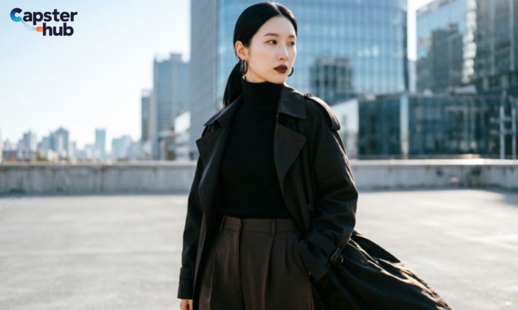 Black Outfit Captions