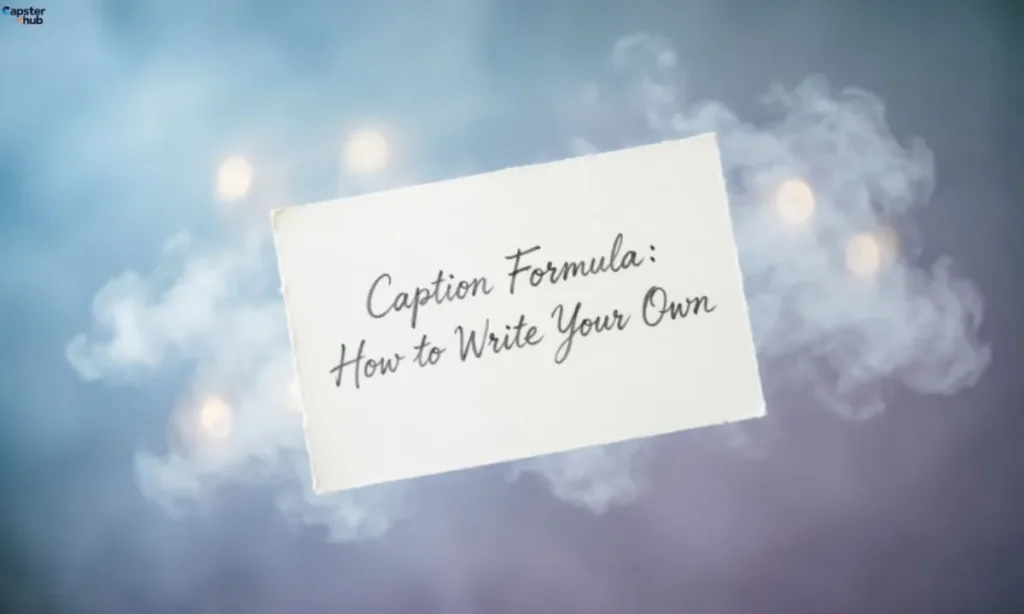Caption Formula: How to Write Your Own