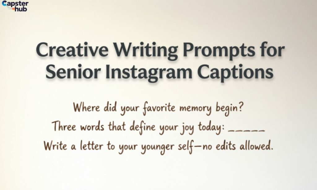 Creative Writing Prompts for Senior Instagram Captions