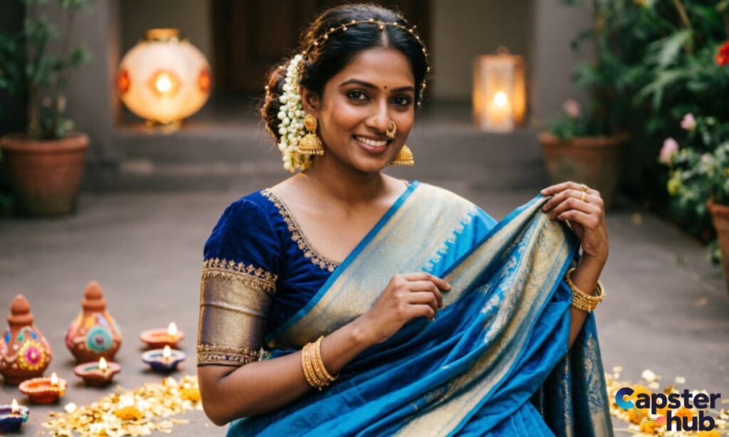 Diwali Saree Captions