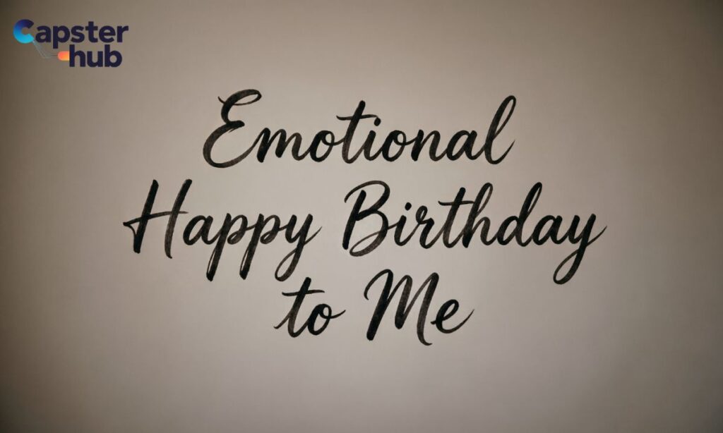 Emotional Happy Birthday to Me Caption for Deep Feelings