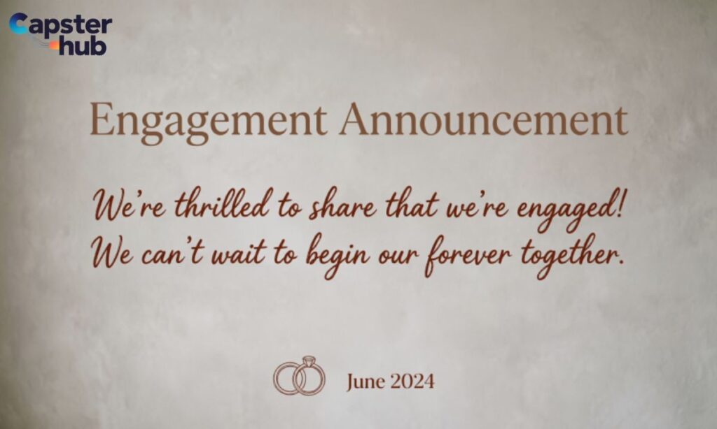 Engagement Announcement Post Captions & Messages