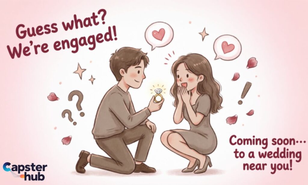 Funny Engagement Announcement Captions