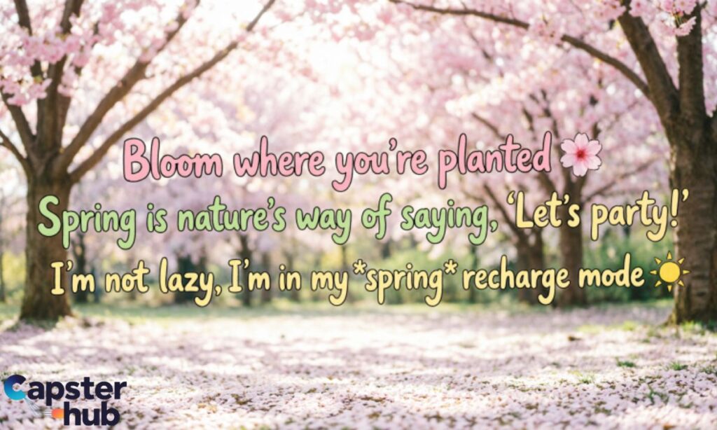 Funny Spring Instagram Captions