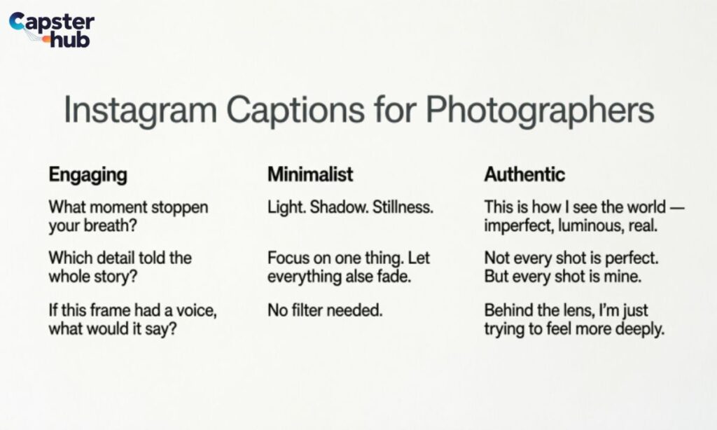 Instagram Captions for Photographers