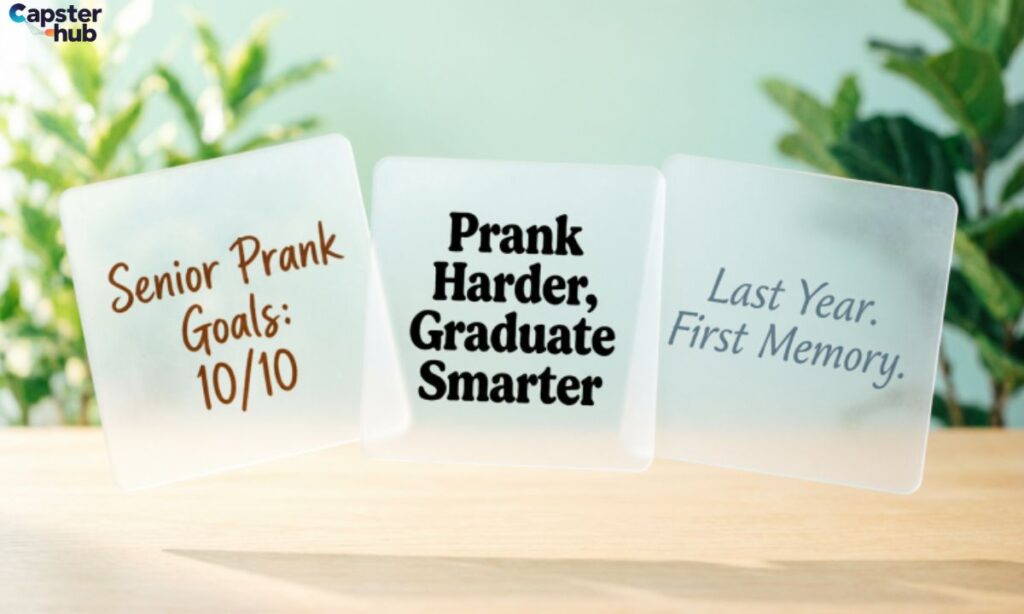 Instagram Captions for Senior Year Pranks