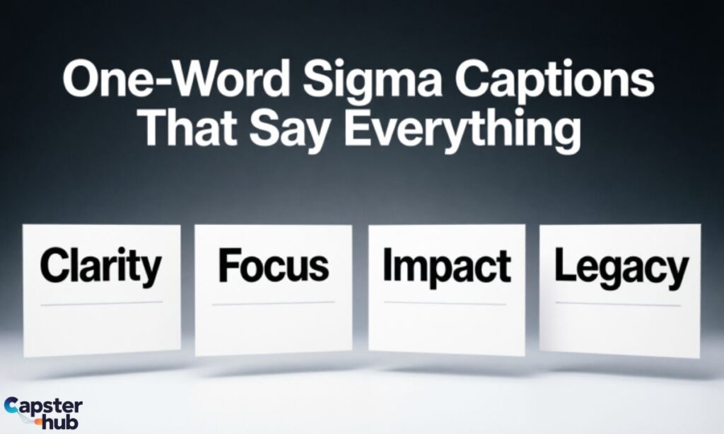 One-Word Sigma Captions That Say Everything