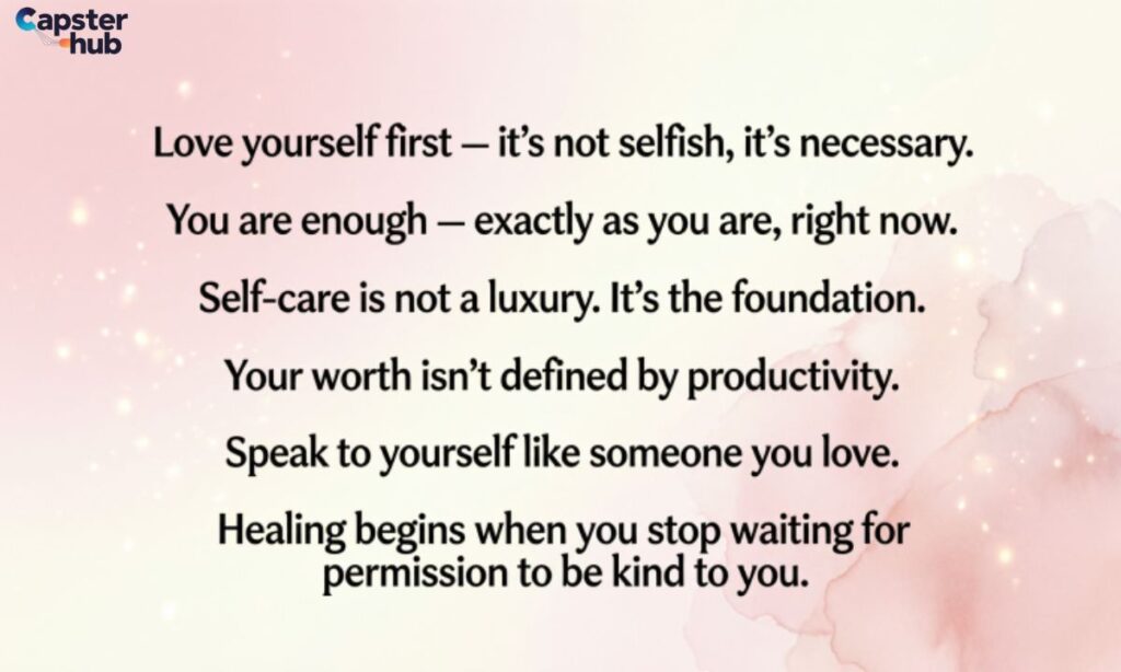 Self-Love Captions for Instagram