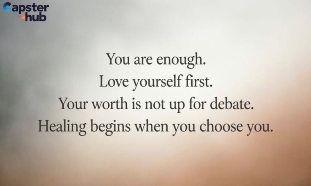 Self Love Quotes as Captions