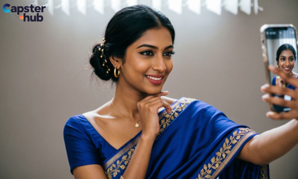 Selfies & Saree Captions