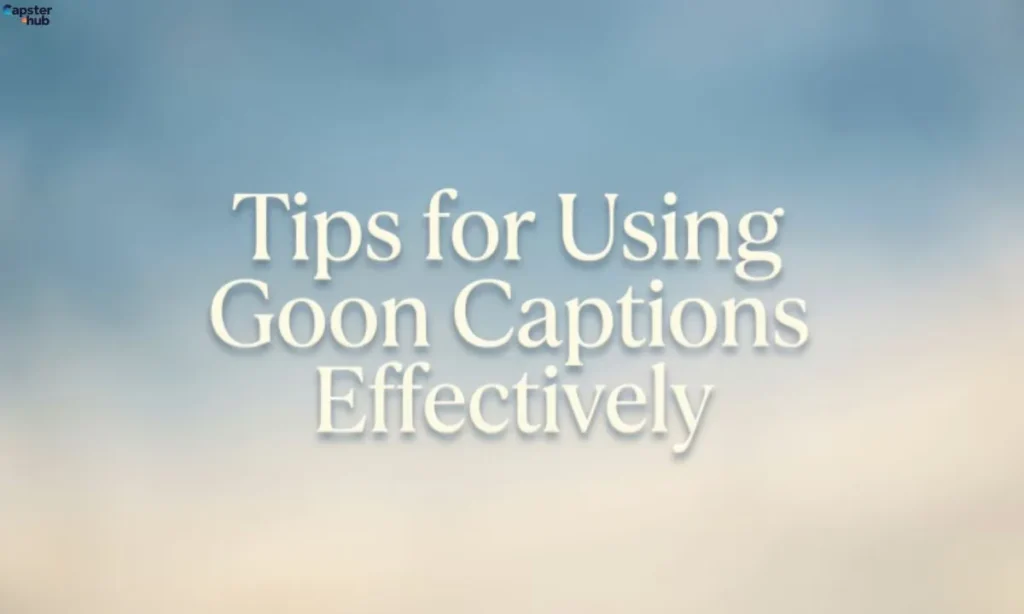Tips for Using Goon Captions Effectively