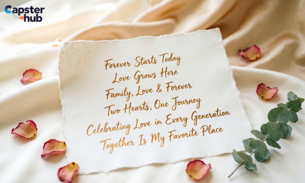 Wedding Vibes Captions for Family Celebration Posts