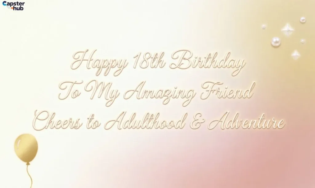 18th birthday captions for friends.