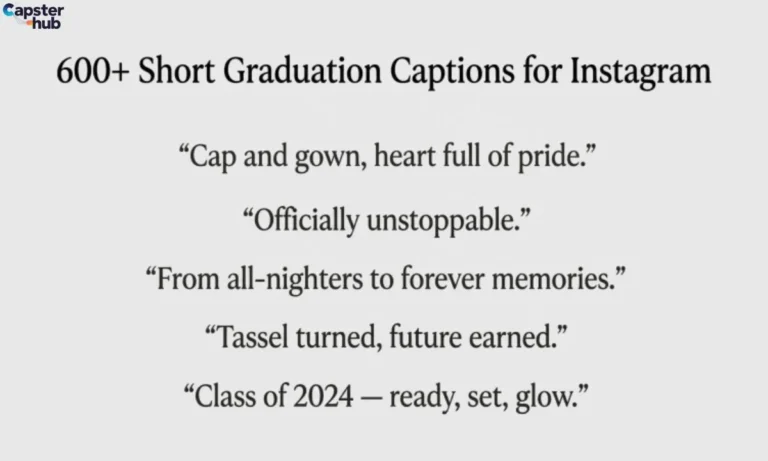 600+Short Graduation Captions for Instagram