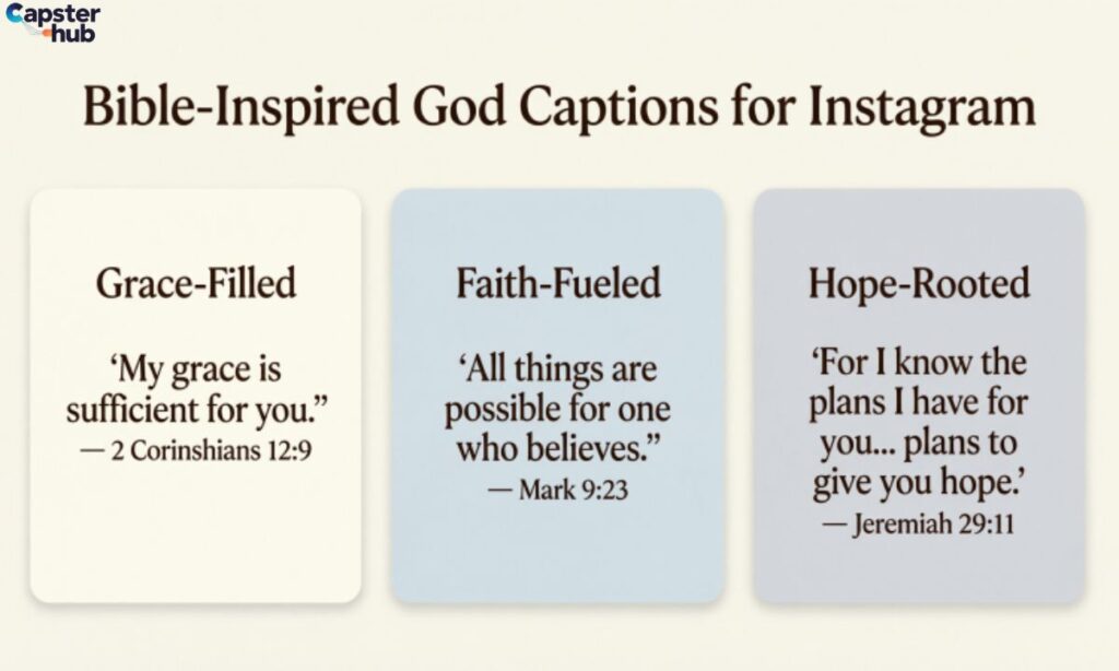 Bible-Inspired God Captions for Instagram