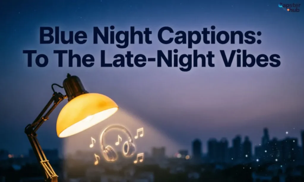 Blue Night Captions: To The Late-Night Vibes