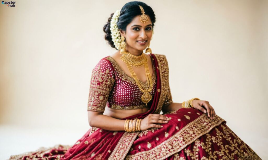 Caption for Lehenga Look