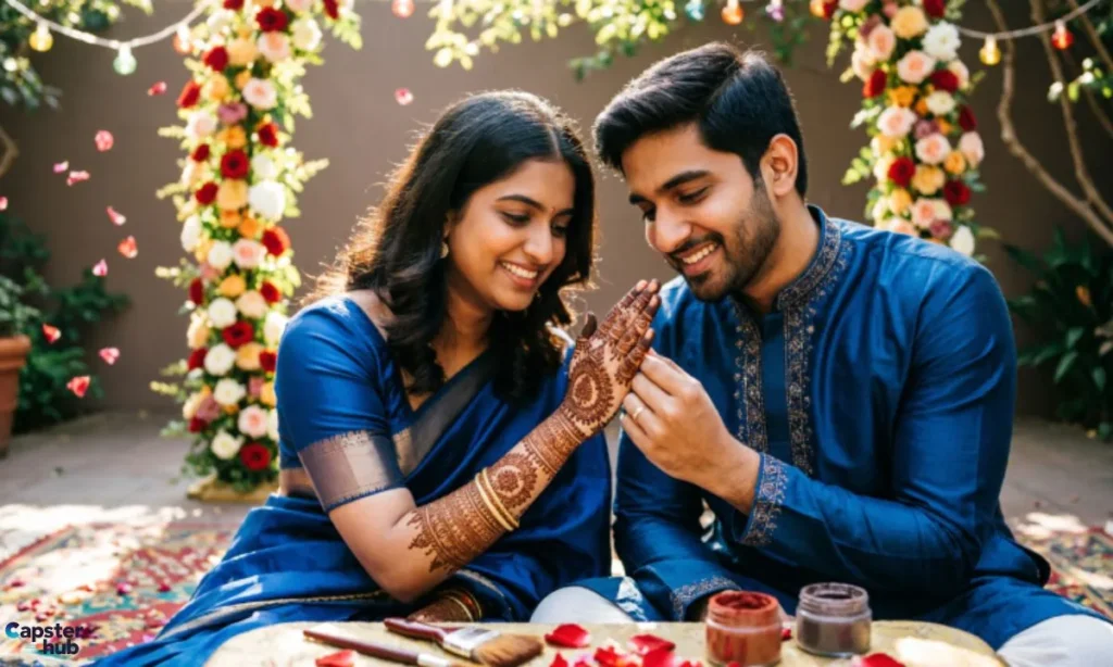 Cute Couple Mehndi Captions