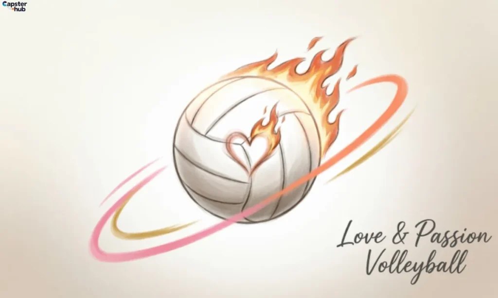 Love & Passion Volleyball Captions