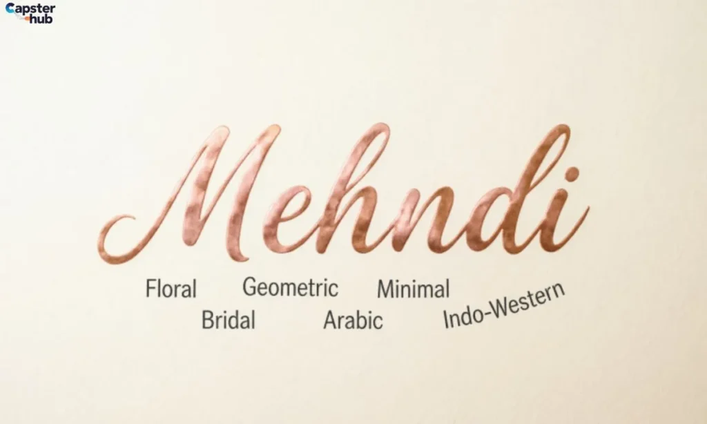 One-Word Mehndi Inspirations for Instagram