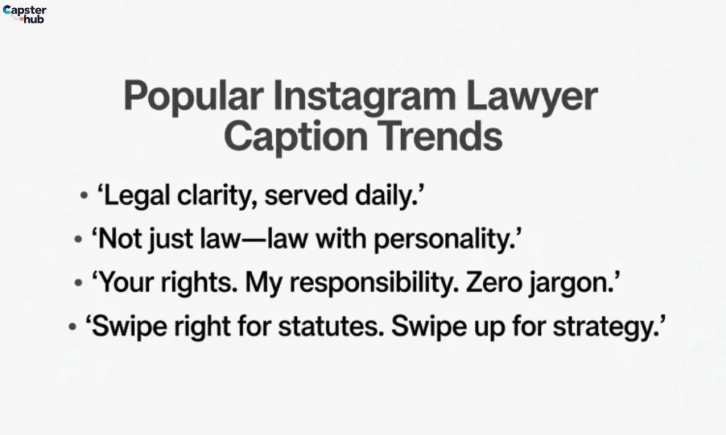 Popular Instagram Lawyer Caption Trends