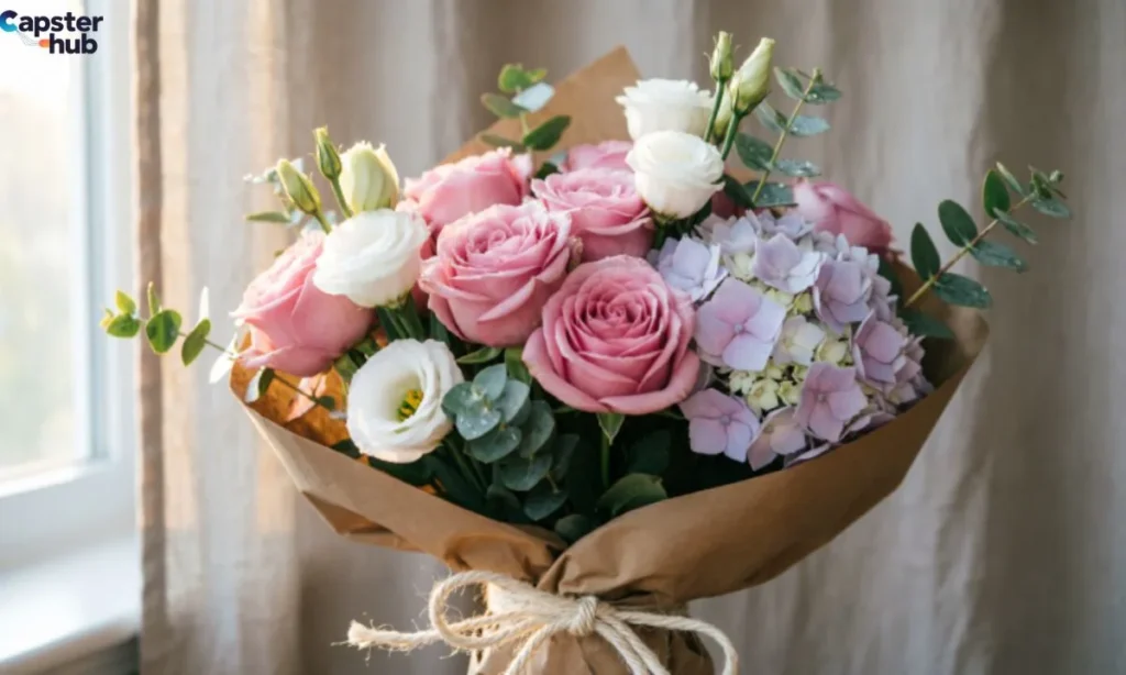 Receiving Flowers Captions for Instagram
