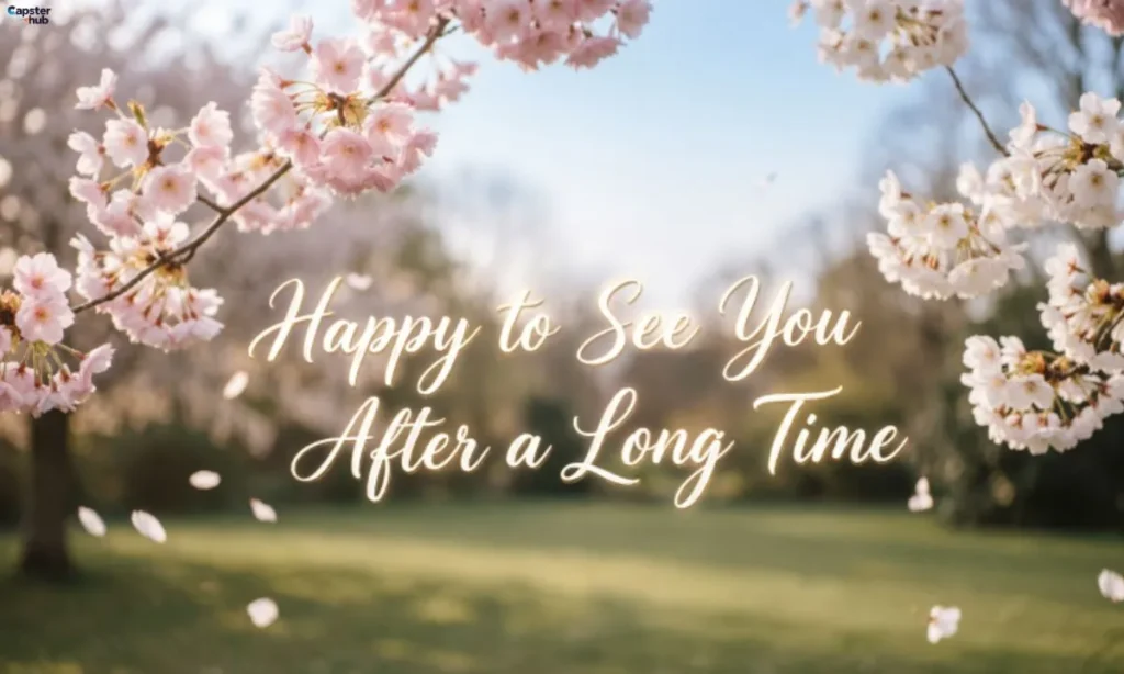 Happy to See You After a Long Time Caption