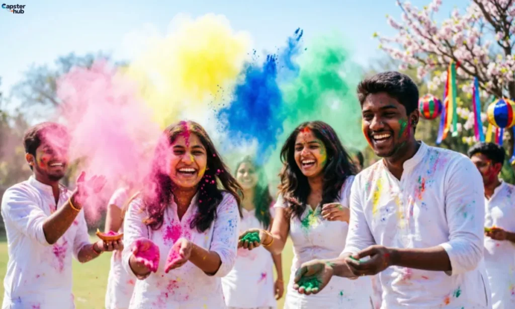 Holi Love Captions