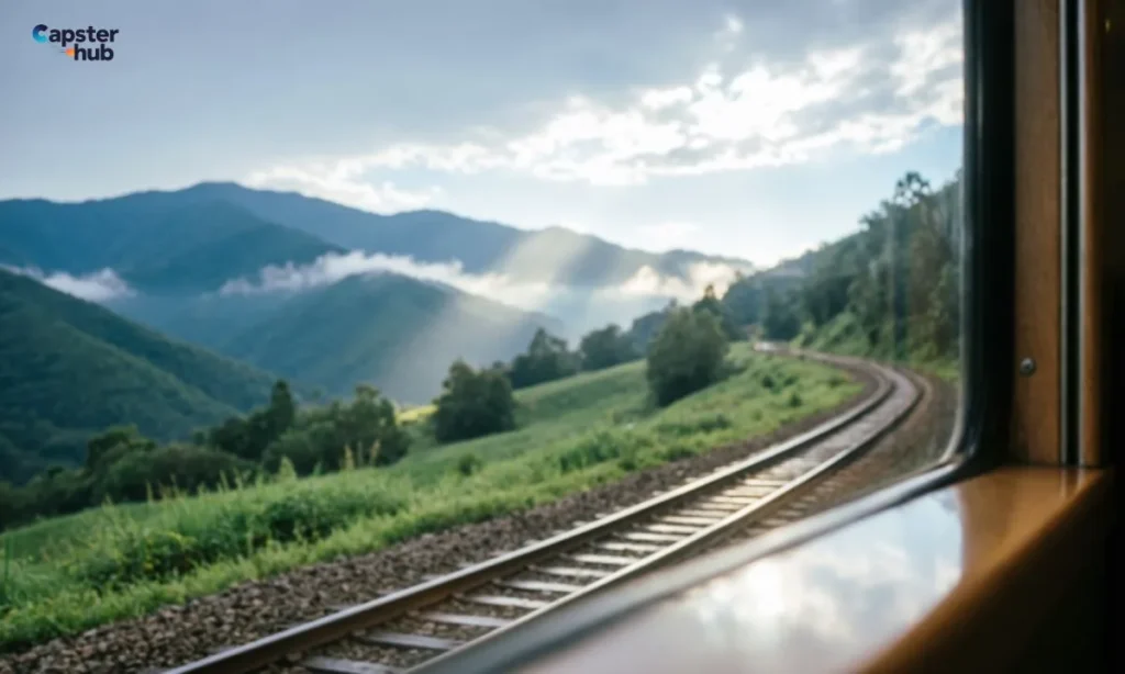 Scenic & Window View Train Captions
