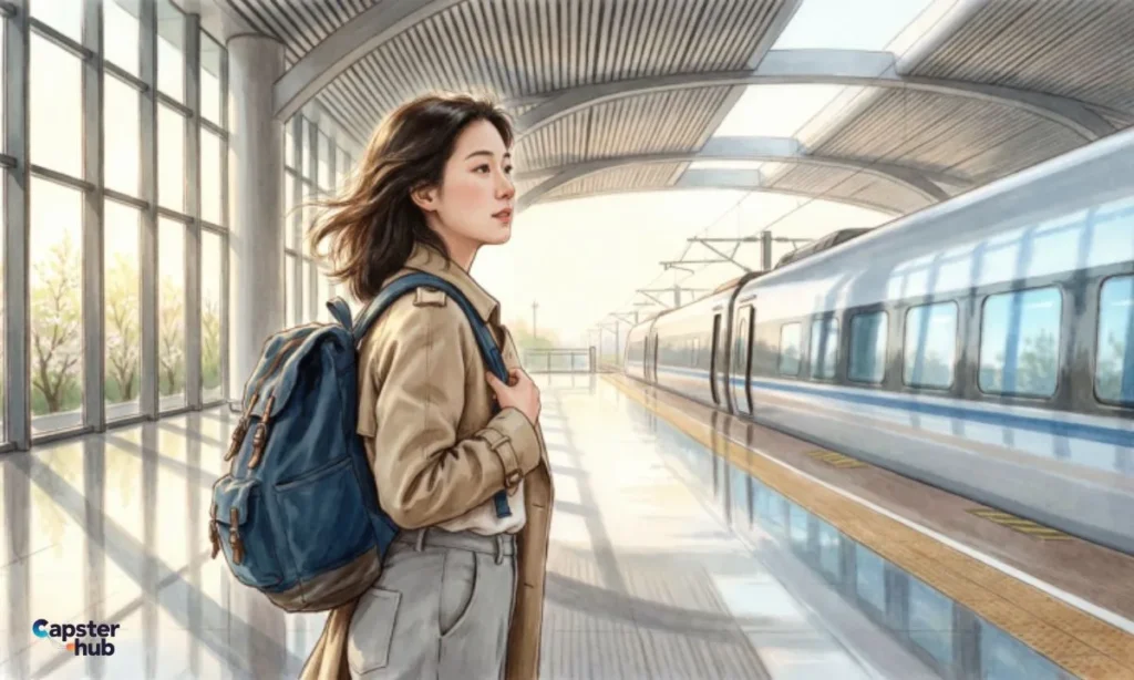 Solo Train Travel Captions