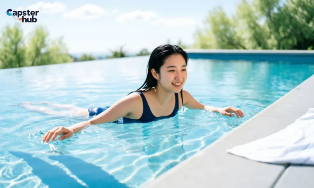Swimming & Cooling Off Captions