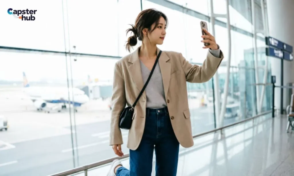 Airport Selfie & OOTD Captions
