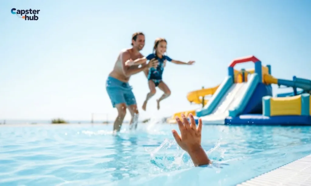 Family Water Park Day Captions