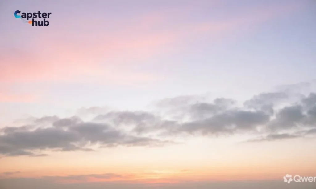Pink Sunset & Sky Captions