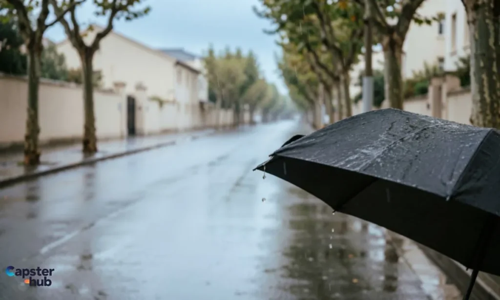 Rainy Day Walk Captions